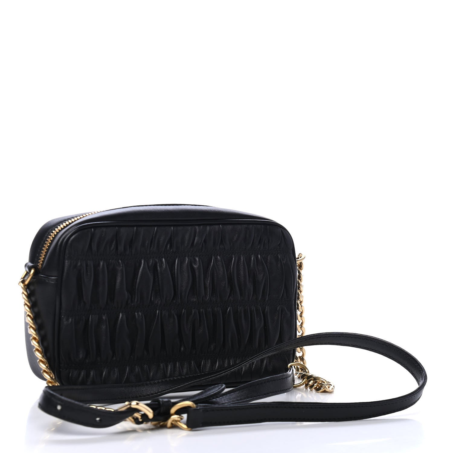 Prada Nappa Gaufre Camera Bag Black 2 of 4