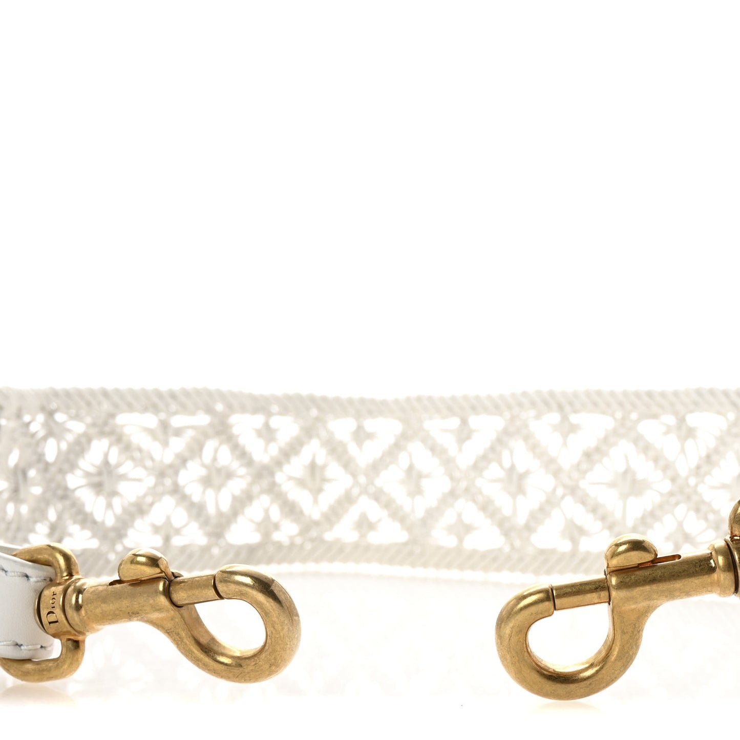 Raffia Woven Shoulder Strap White