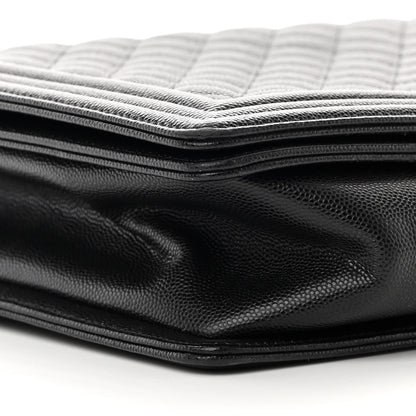 Chanel Caviar Quilted Large Boy Flap Black 9 of 14