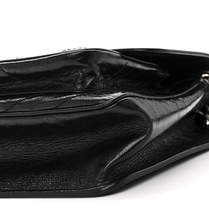 Saint Laurent Crinkled Calfskin Matelasse Monogram Medium Niki Chain Satchel Black 10 of 10