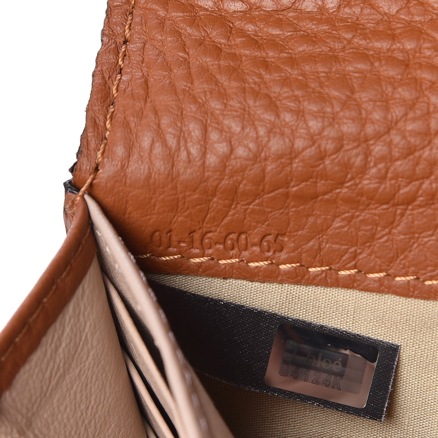 Chloe Calfskin Marcie Continental Flap Wallet Tan 8 of 9