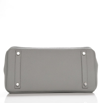 Hermes Togo Birkin 30 Gris Mouette 9 of 23