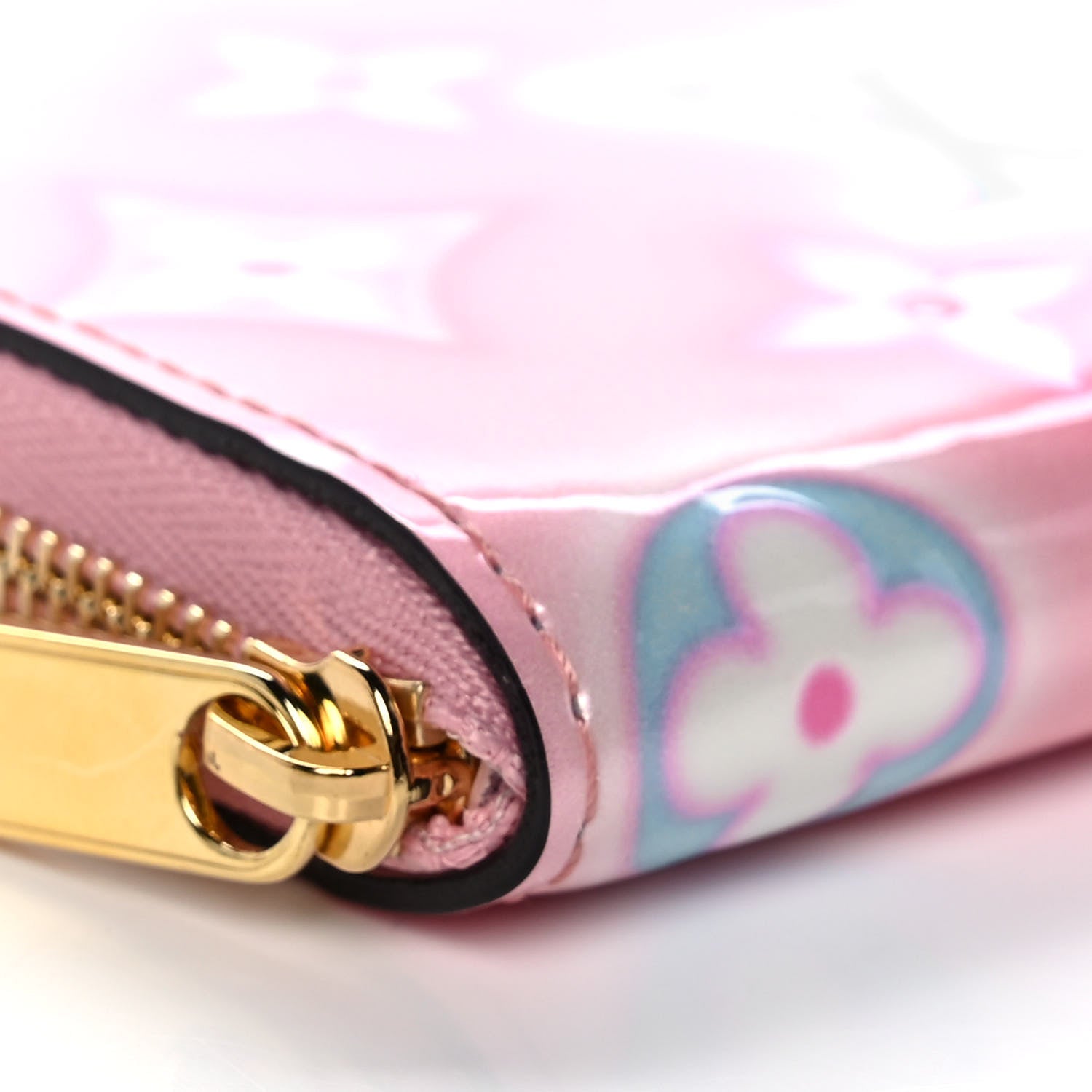 Louis Vuitton Vernis Valentine Zippy Coin Purse Light Pink Neon 7 of 8