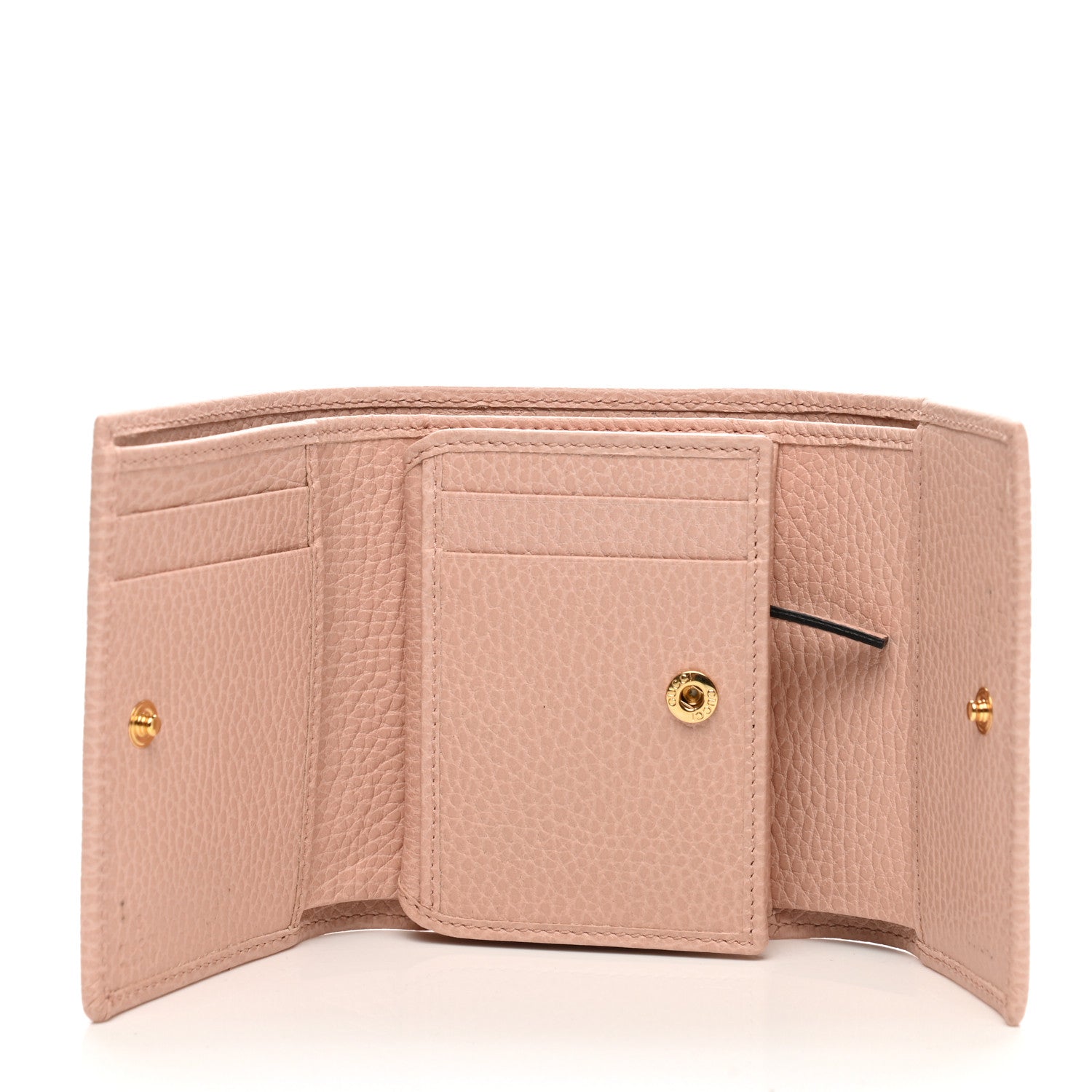 Gucci Dollar Calfskin GG Marmont Tri-Fold Wallet Perfect Pink 5 of 8