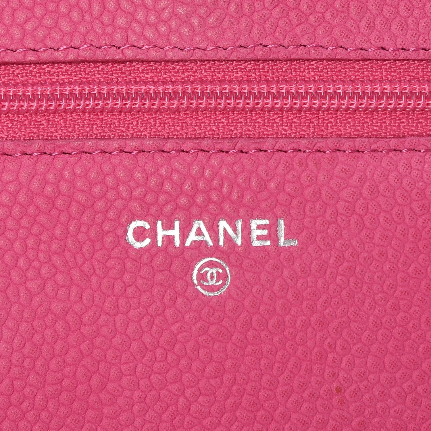 Chanel Iridescent Caviar Quilted Wallet on Chain WOC Pink 7 of 14