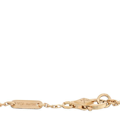 Van Cleef & Arpels 18K Yellow Gold Mother of Pearl Sweet Alhambra Bracelet 3 of 4