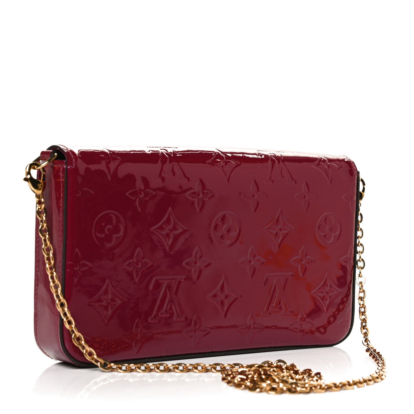 Vernis Felicie Chain Wallet Magenta
