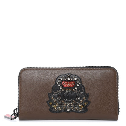Christian Louboutin Calfskin Ecusson Panettone Zip Around Wallet Cafe 1 of 7