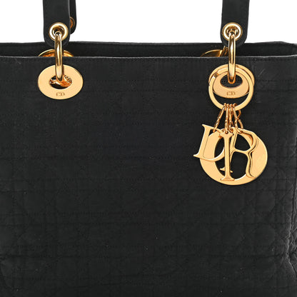 Christian Dior Nylon Cannage Medium Lady Dior Black 8 of 15