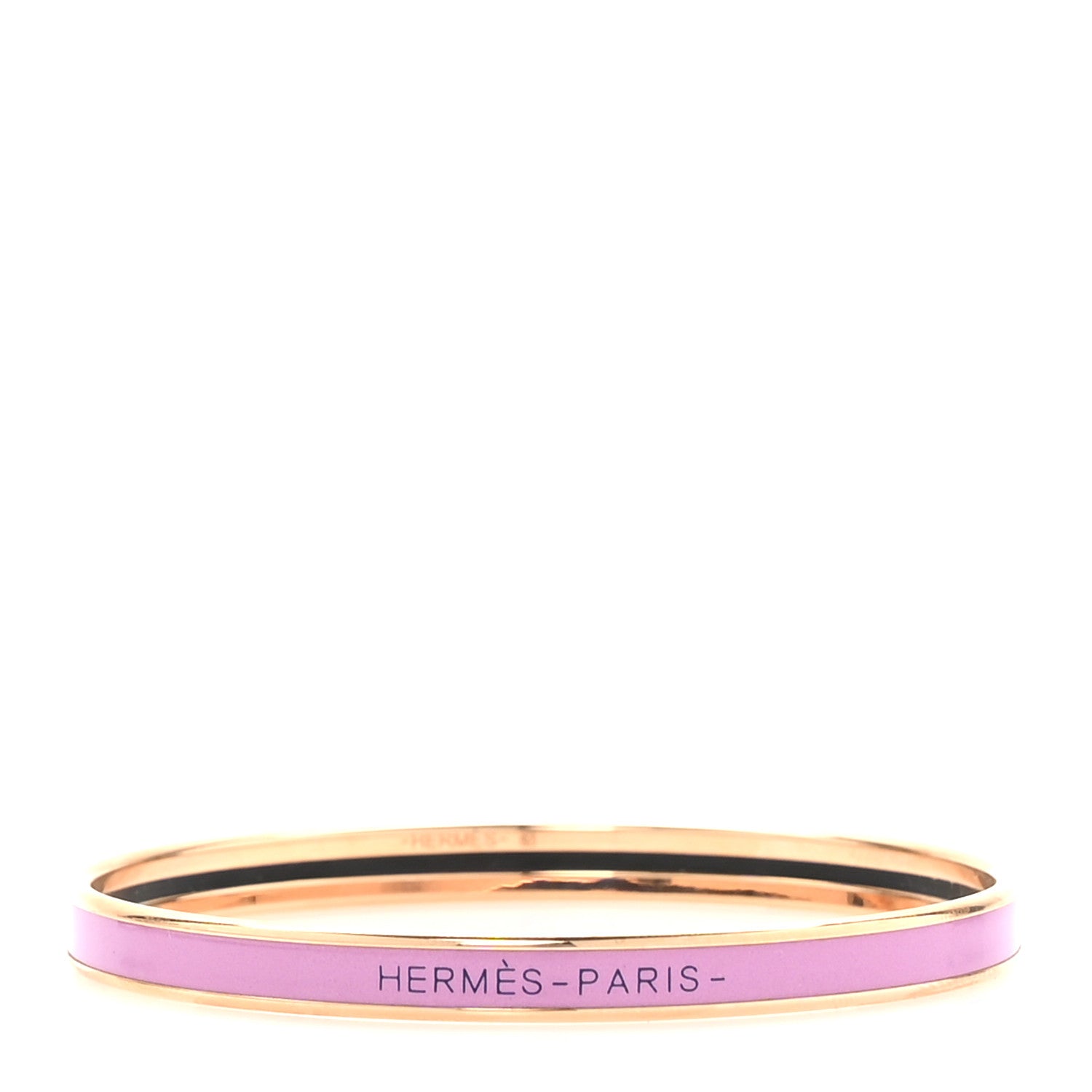 Hermes Enamel Uni Bangle Rose Dragee 1 of 5