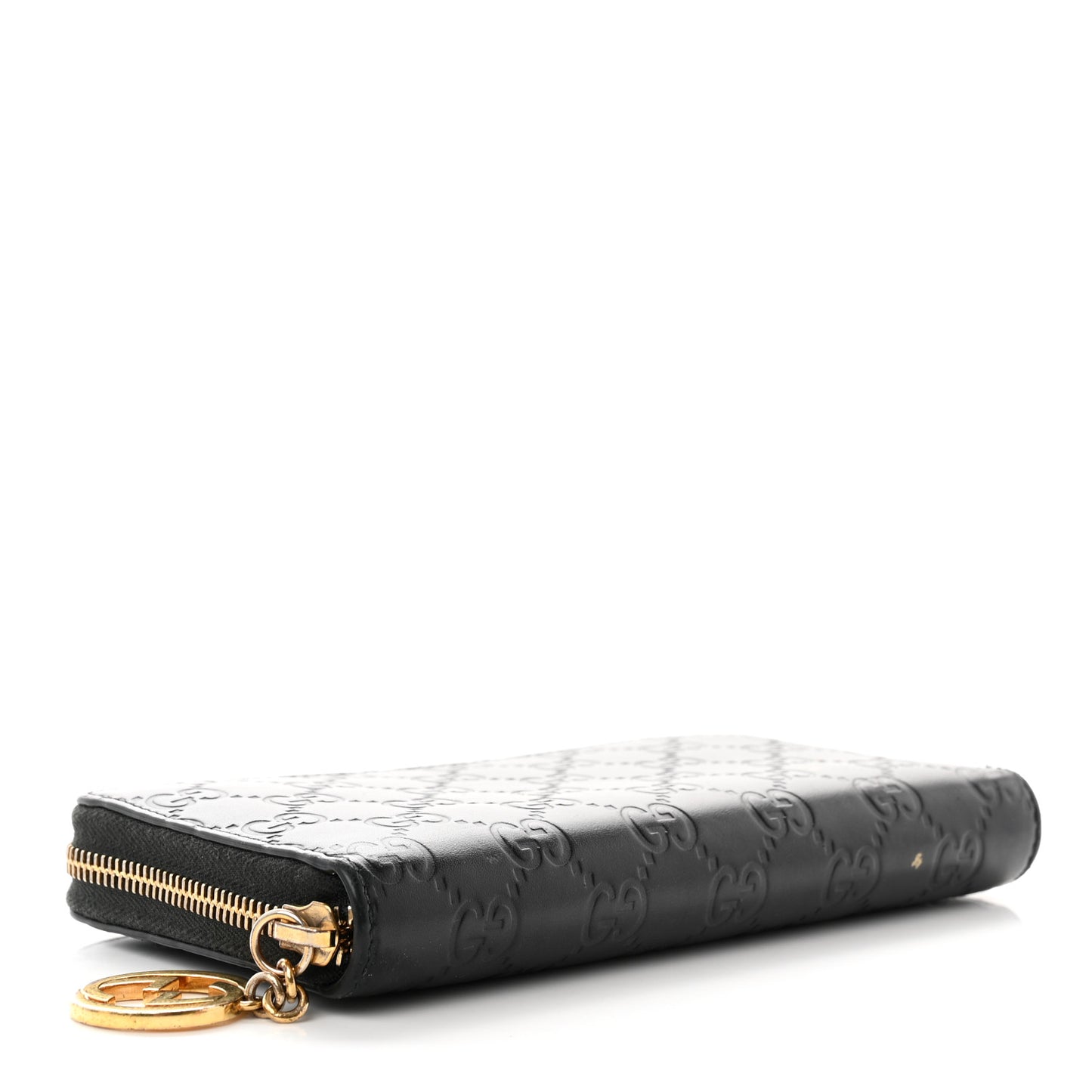 Guccissima Icon Zip Around Wallet Black