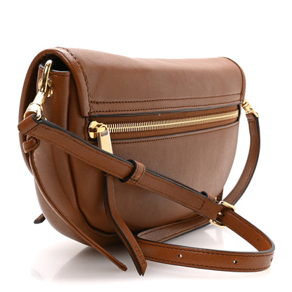 Celine Shiny Lambskin Soft Triomphe Little Half Moon Bag Soft Tan 3 of 11