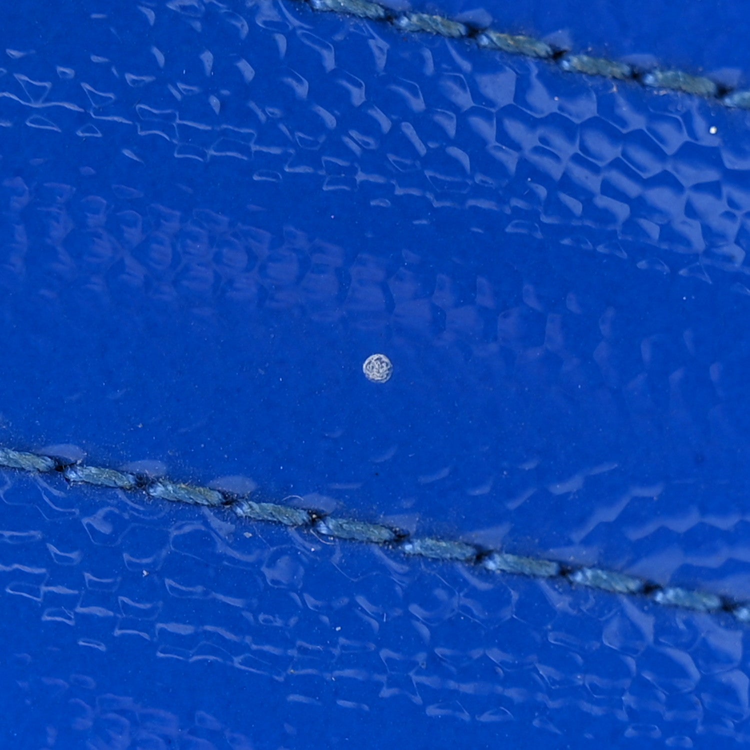 Saint Laurent Patent Grain De Poudre Matelasse Chevron Monogram Chain Wallet Blue Majorelle 16 of 16