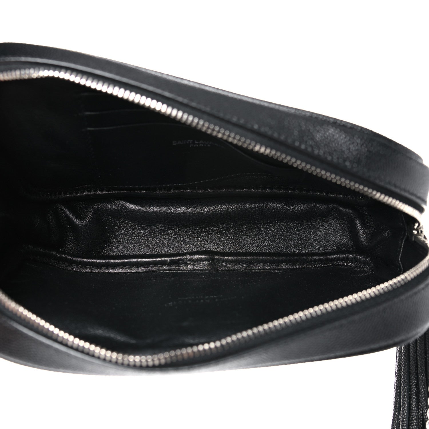 Saint Laurent Grain De Poudre Matelasse Monogram Mini Lou Camera Bag Black 5 of 12