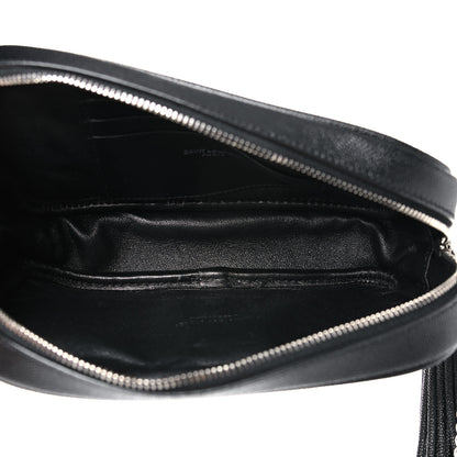 Saint Laurent Grain De Poudre Matelasse Monogram Mini Lou Camera Bag Black 5 of 12