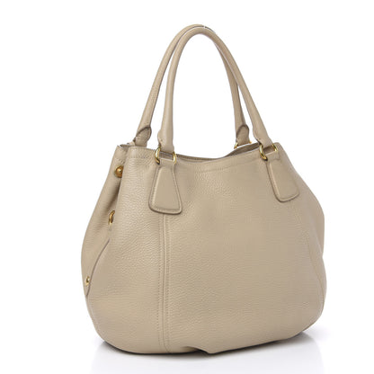 Prada Vitello Daino Shoulder Bag Sabbia 3 of 14