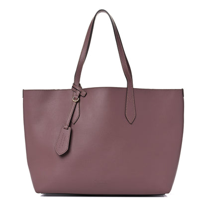 Burberry Grainy Calfskin Haymarket Check Medium Reversible Tote Dusty Pink 12 of 22