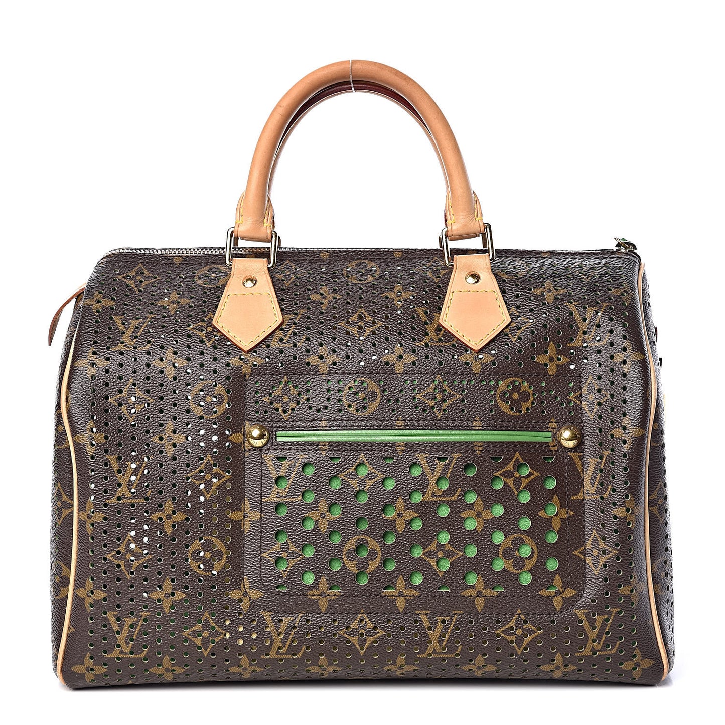 Monogram Perforated Speedy 30 Green