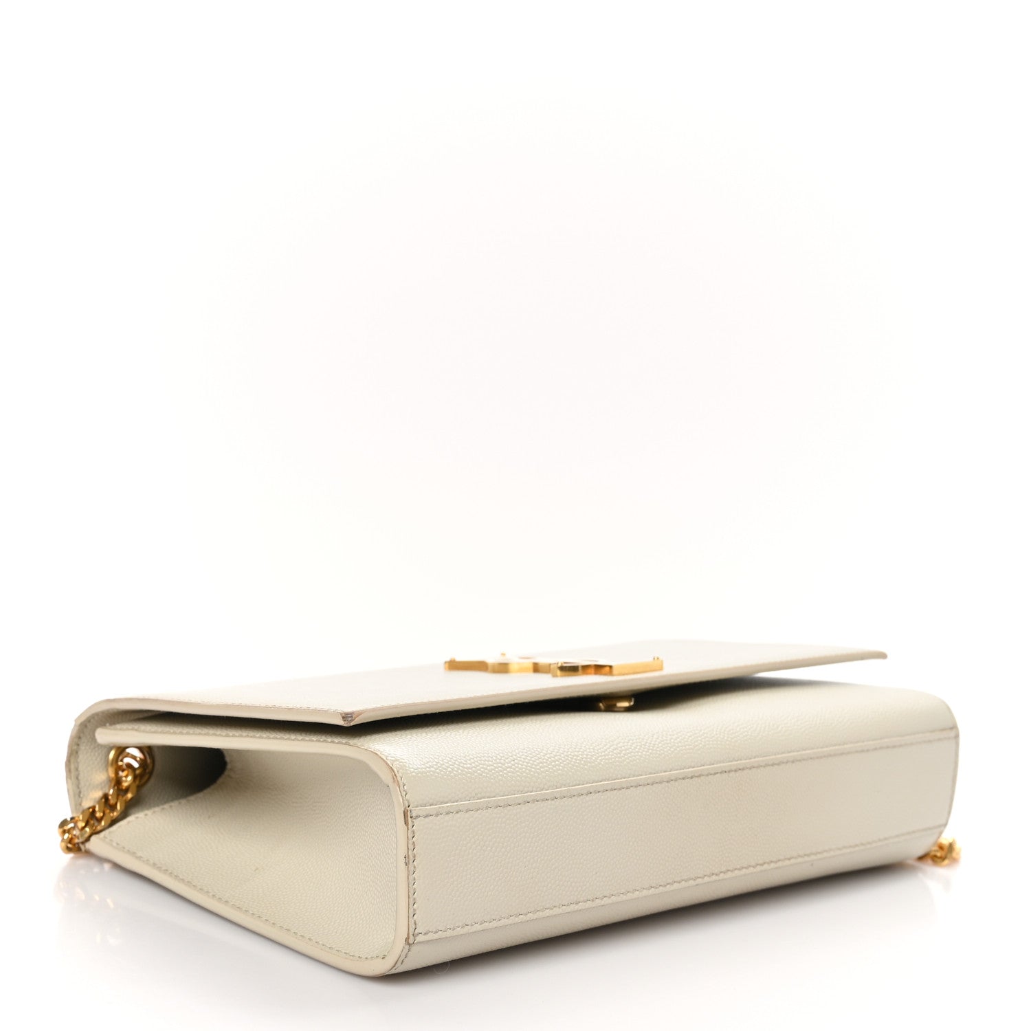 Saint Laurent Grain De Poudre Medium Monogram Kate Satchel Crema Soft 4 of 13