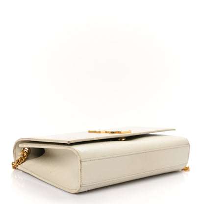 Saint Laurent Grain De Poudre Medium Monogram Kate Satchel Crema Soft 4 of 13