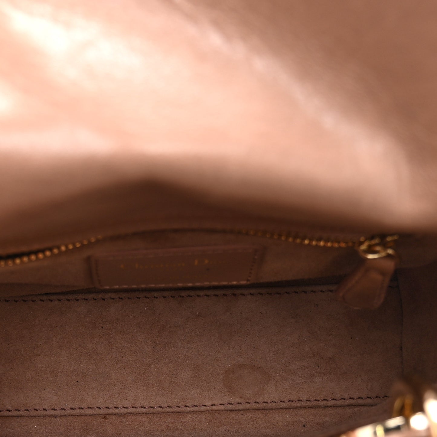 Lambskin Gathered Mini Lady Dior Fard