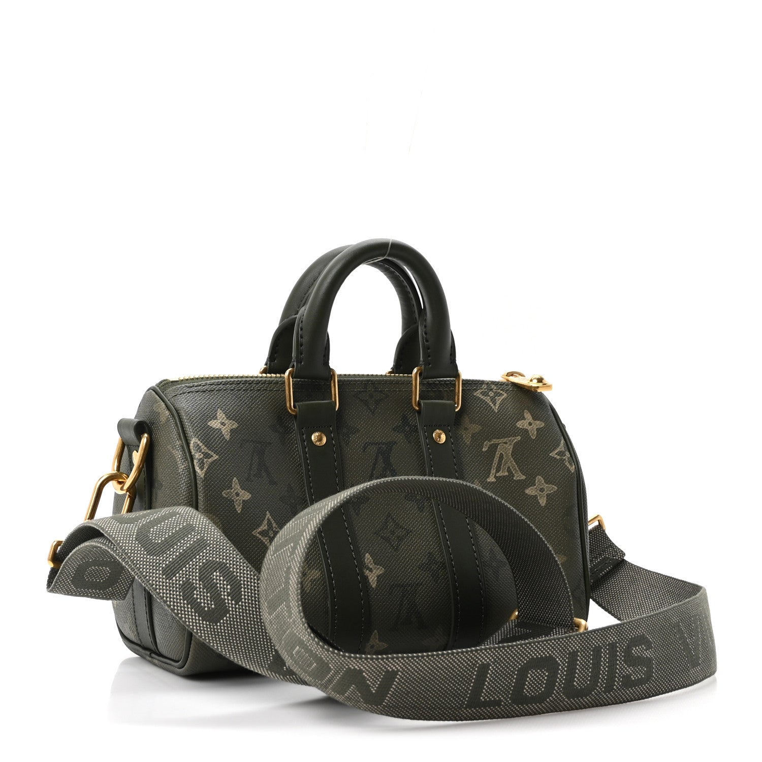 Louis Vuitton Monogram Surplus Keepall Bandouliere 25 Khaki 3 of 9