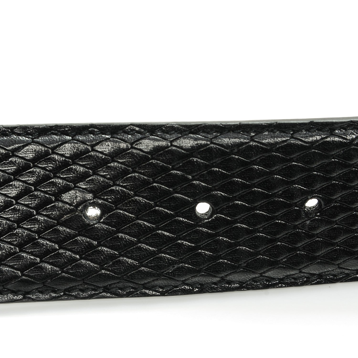 Gucci Python Interlocking G Belt 80 32 Black 6 of 8