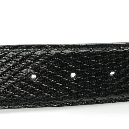 Gucci Python Interlocking G Belt 80 32 Black 6 of 8