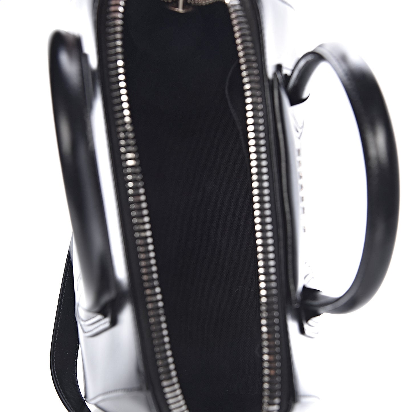 Shiny Lord Calfskin Small Antigona Black
