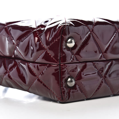 Chanel Patent Quilted Reissue 2.55 Tote Burgundy 12 of 14
