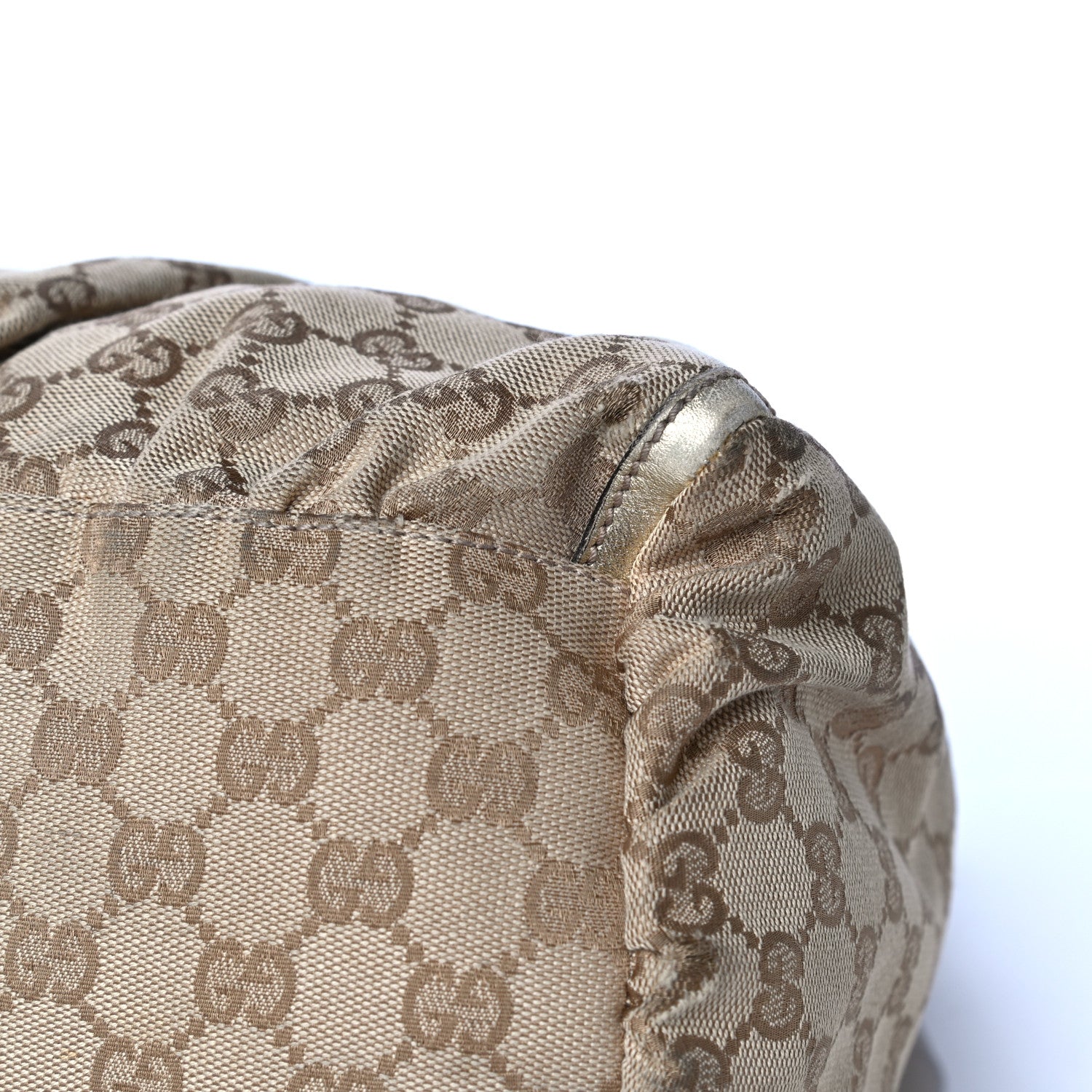 Gucci Monogram Large D Gold Hobo Gold 7 of 9