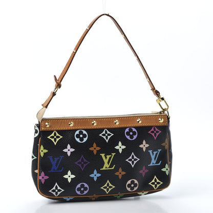 Louis Vuitton Monogram Multicolor Pochette Accessories Black 2 of 8