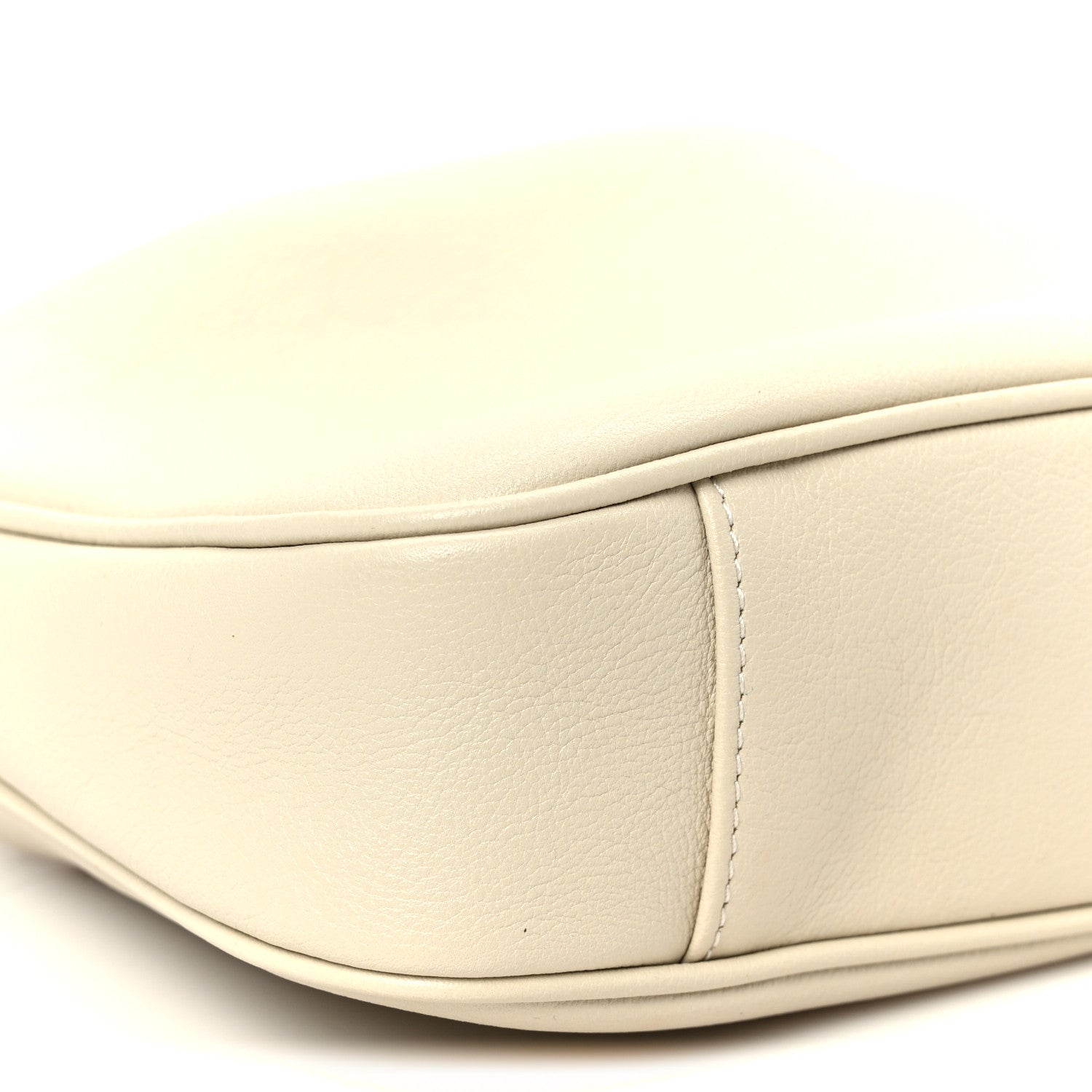 Gucci Softy Wonka Textured Dollar Calfskin Small Diana Shoulder Bag Mystic White Hibiscus Red 9 of 11