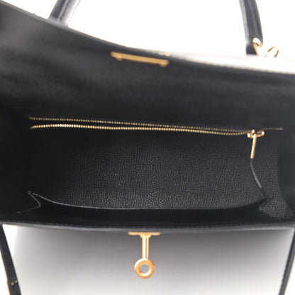 Hermes Epsom Kelly Sellier 25 Black 4 of 8