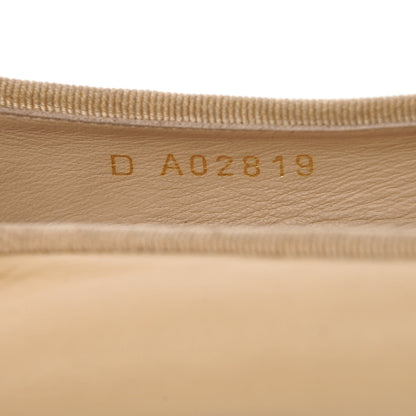 Chanel Lambskin Cap Toe Ballerina Flats 36.5 Beige Black 10 of 22