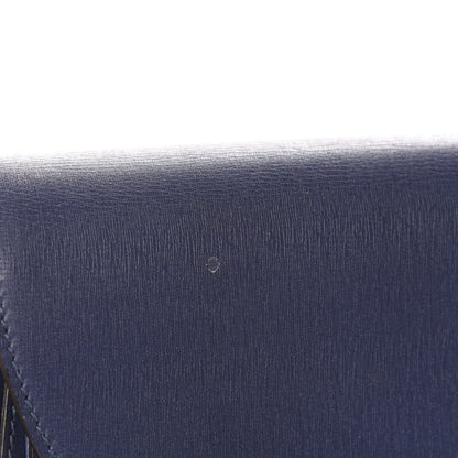 Gucci Calfskin Bamboo Bullet Top Handle Bag Uniform Blue 9 of 12