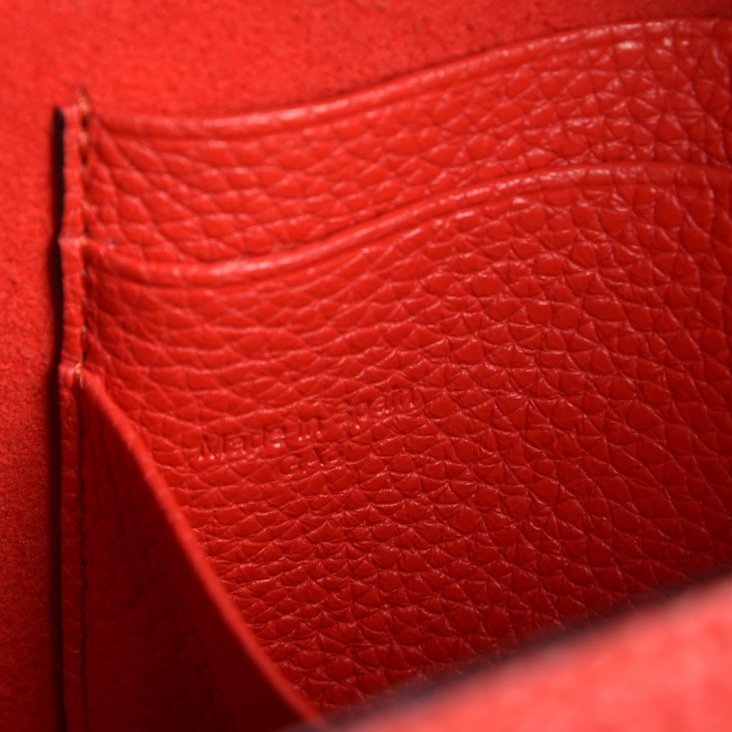 Mulberry Classic Grain Calfskin Mini Lily Fiery Red 7 of 7