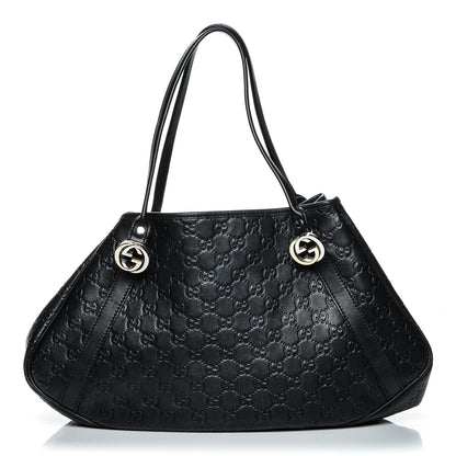 Gucci Guccissima Medium GG Twins Shoulder Bag Black 1 of 8