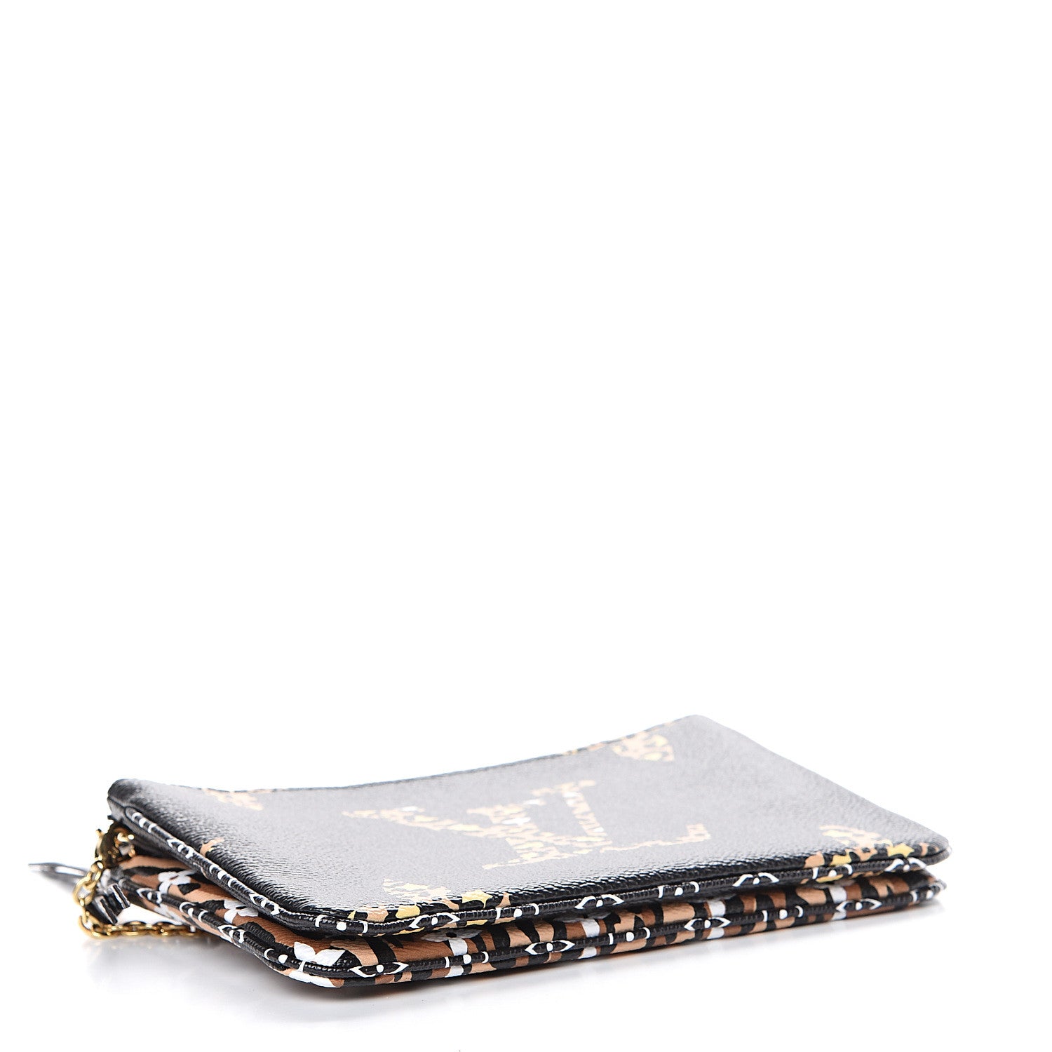 Louis Vuitton Monogram Giant Jungle Pochette Double Zip Black 3 of 10