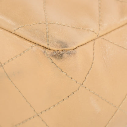 Chanel Lambskin Quilted Jumbo Single Flap Beige 4 of 13