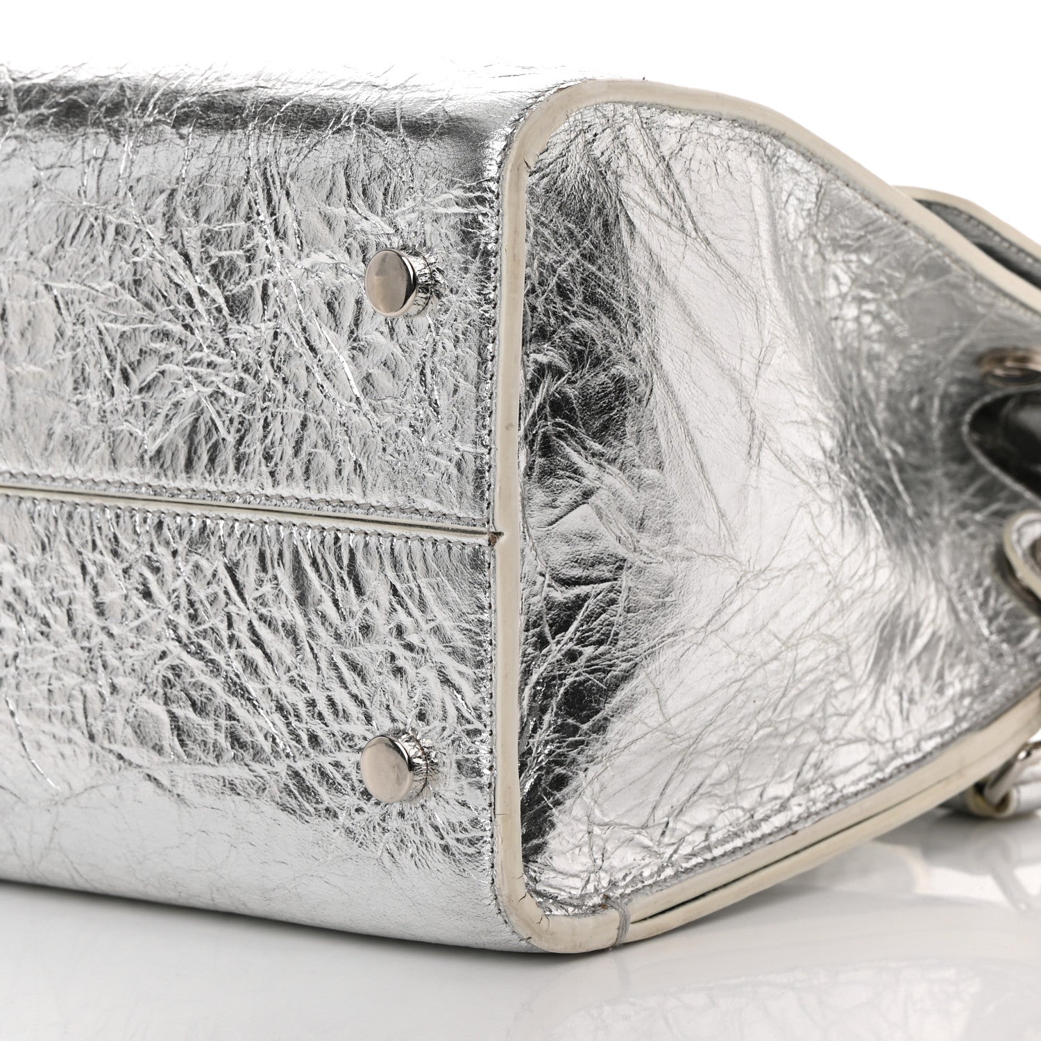 Christian Dior Metallic Calfskin Medium Diorever Flap Silver 11 of 22