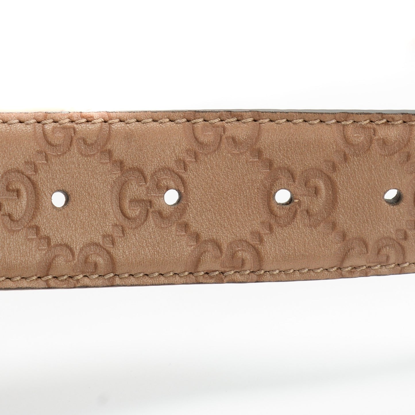 Guccissima Interlocking G Belt 85 34 Brown