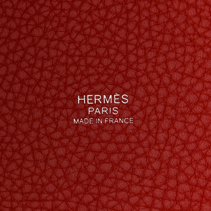 Hermes Taurillon Clemence Picotin Lock 18 PM Rouge Pivoine 6 of 10