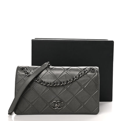 Chanel Calfskin Small Propeller Flap Charcoal 12 of 12