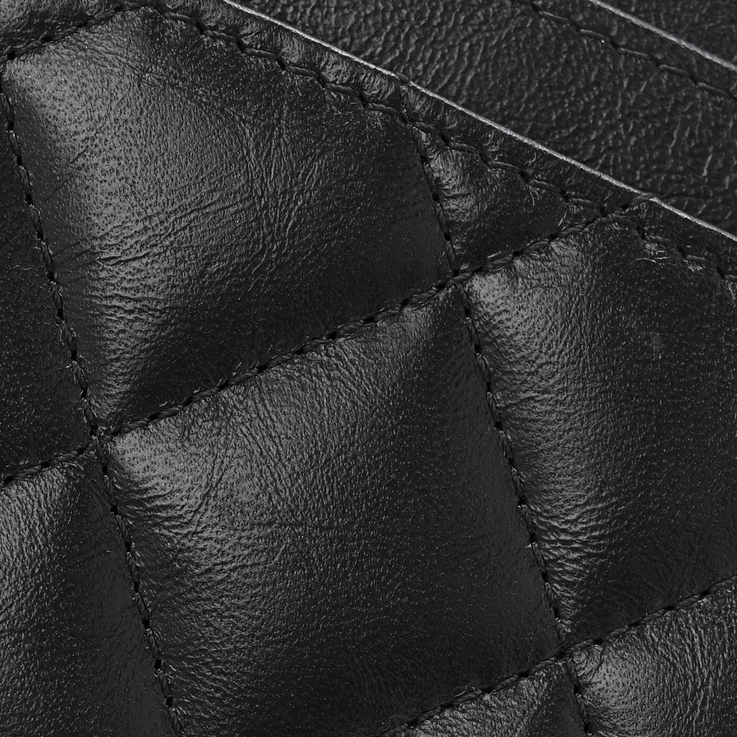 Chanel Aged Calfskin Quilted Reissue Card Holder Black 10 of 12