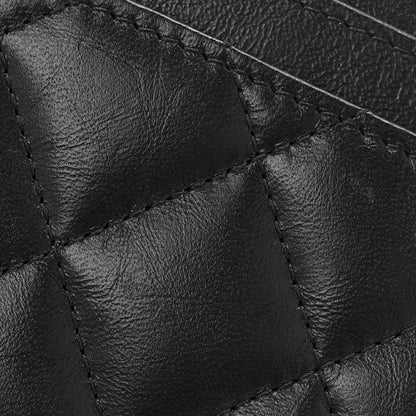 Chanel Aged Calfskin Quilted Reissue Card Holder Black 10 of 12