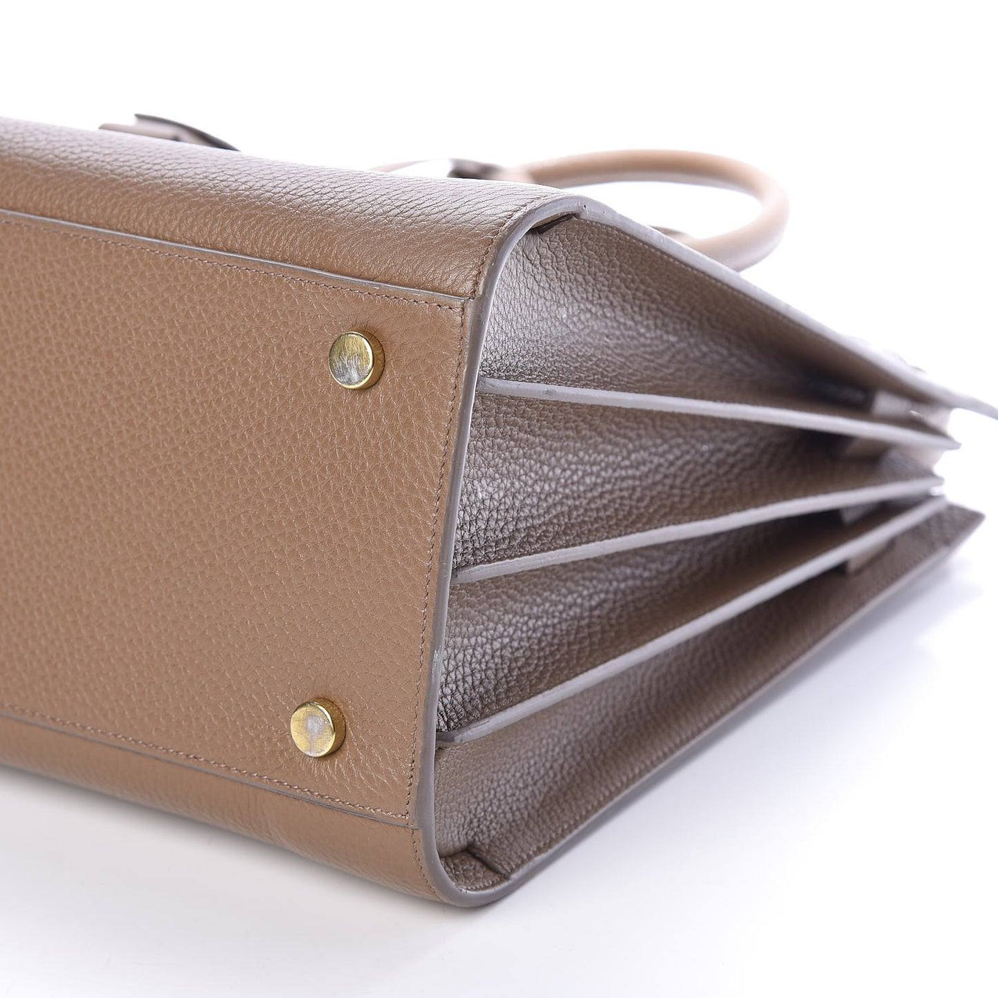 Grained Calfskin Small Sac De Jour Taupe