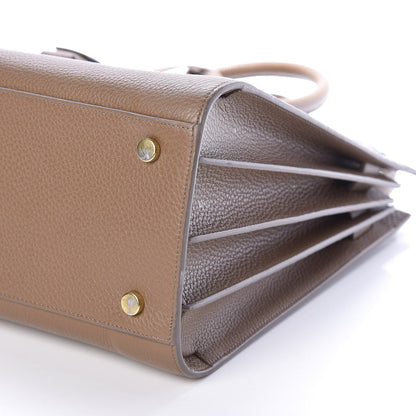 Saint Laurent Grained Calfskin Small Sac De Jour Taupe 8 of 9