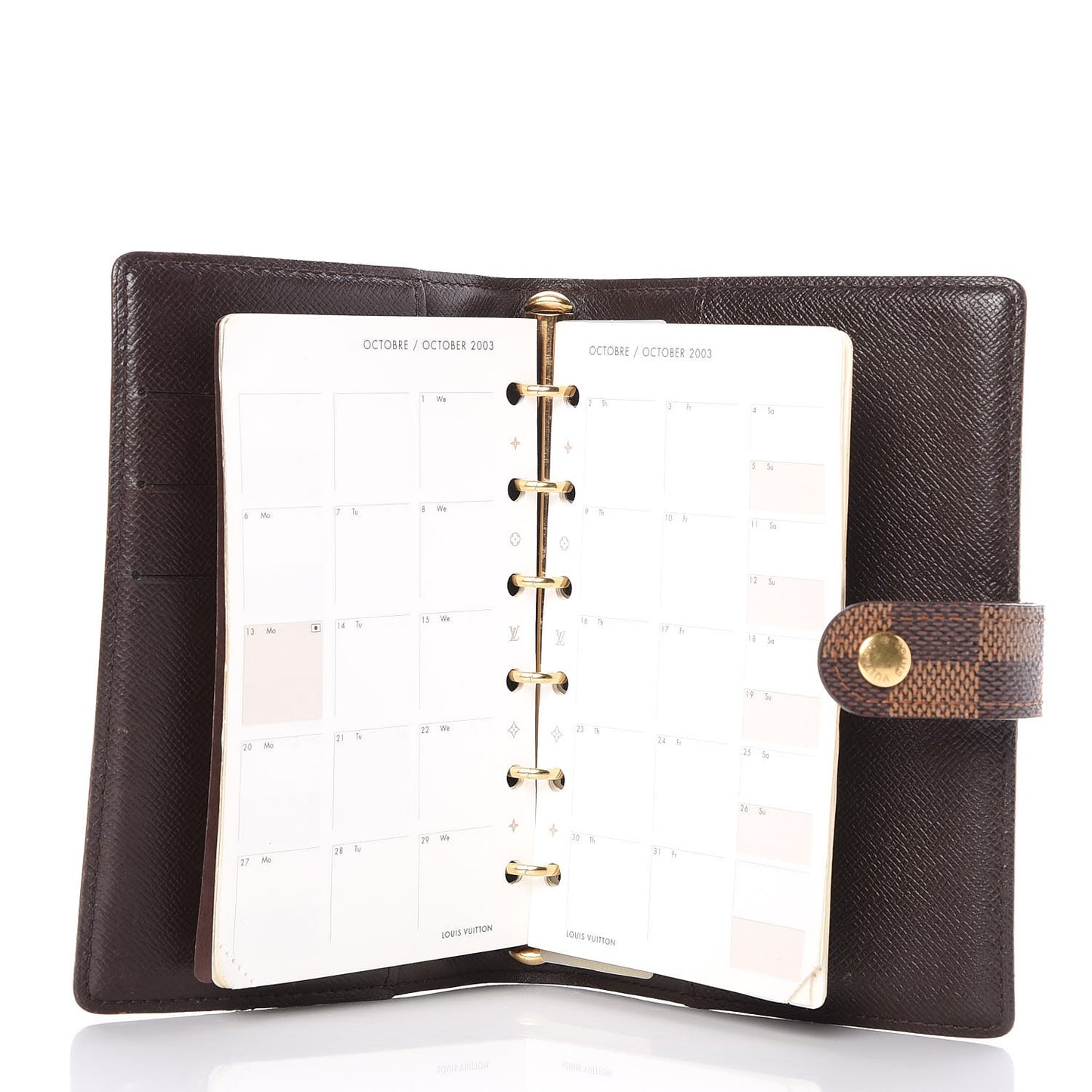 Damier Ebene Small Ring Agenda Cover