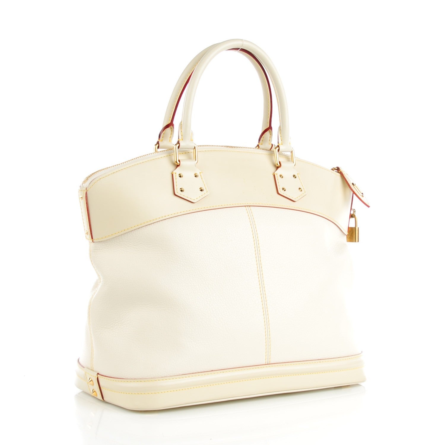 Louis Vuitton Suhali Lockit MM White 3 of 9